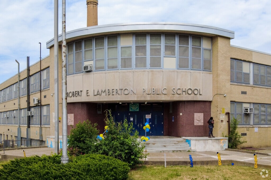 The Robert E. Lamberton Elementary School serves students in grades K-8 in Overbrook, PA.