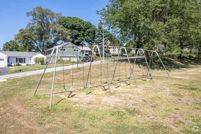 Students can swing into the school day at Harrison Elementary School.