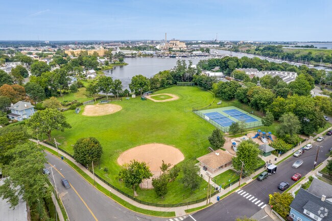 Ellsworth Park in Black Rock offers open green spaces with athletic fields and tennis courts.