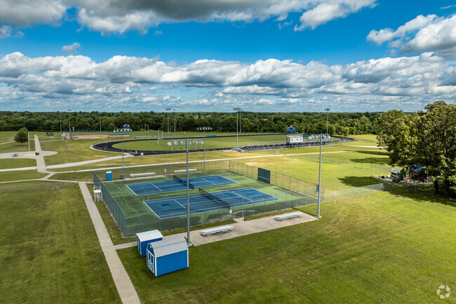 The athletic facilities at Clever High School are recently constructed and well maintained.