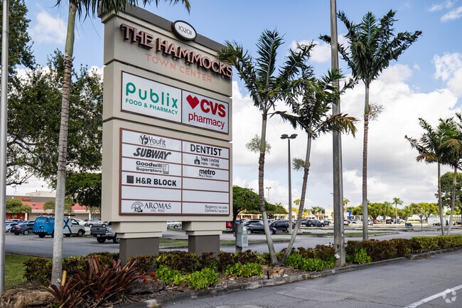 The Hammocks Town Center offers residents retail and dinning experiences.