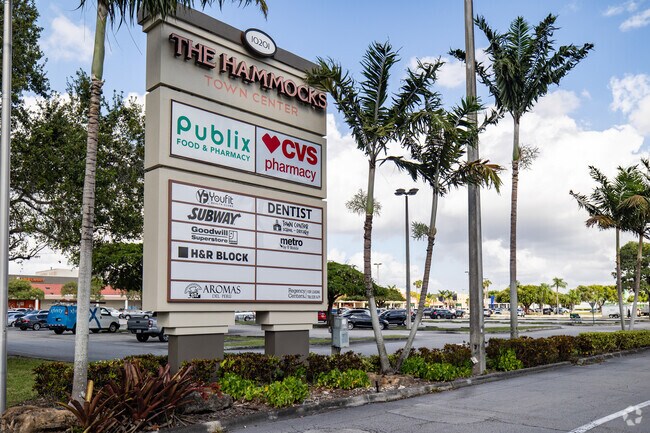 The Hammocks Town Center offers residents retail and dinning experiences.