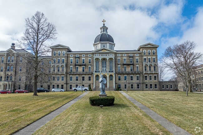 The historic Archdiocese of Milwaukee building located in Saint Francis.