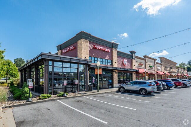 Primanti's anchors a row of retail stores in Suncrest Towne Center by Wiles Hill-Highland Park.