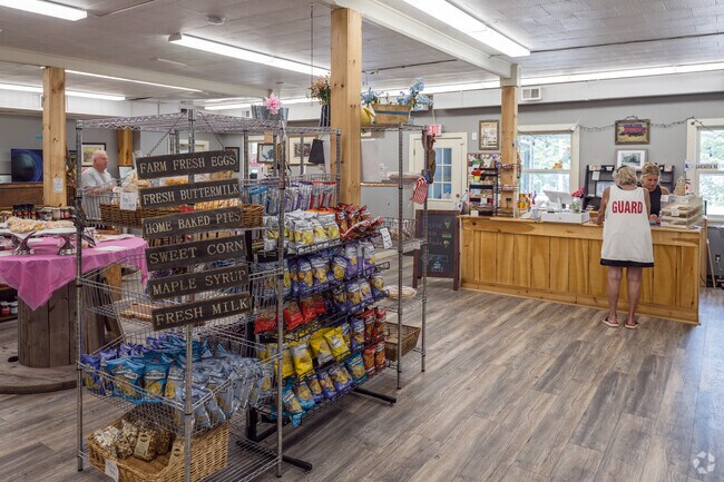 Anyone can go to Market on the Green in Lebanon, CT for farm fresh produce, eggs, milk, snacks, and homemade baked goods.