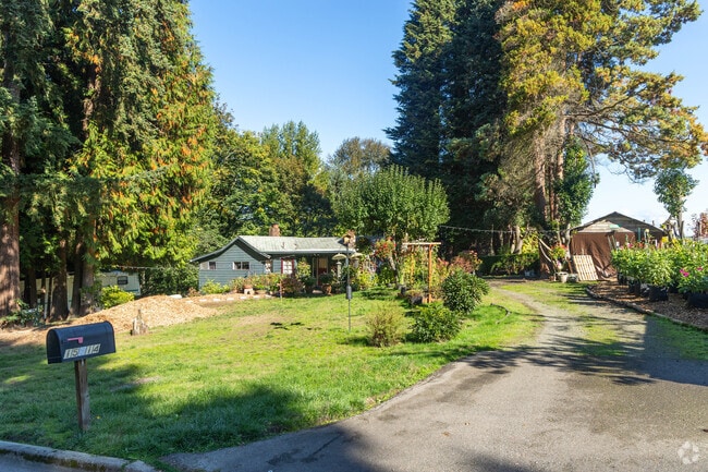 Residents of McMicken Heights decorate their lots with flowers, trees, and other greenery.