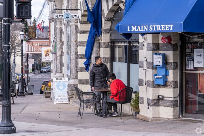 The corner of Main Street and N Broadway is the central hub of Tarrytown, NY.