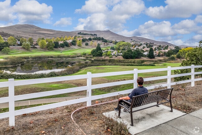 Take a quick break from work and unwind with views of the stunning landscapes in Hiddenbrooke.