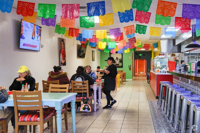 Brawley’s Main Street features local favorites like El Canon Mexican Food, alongside a mix of other eateries.