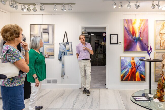 The Arts District near North Central Naples hosts studios, classes, and Art After Dark events.