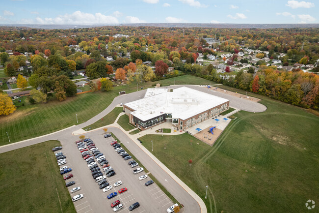 An aerial overview of Summerside Elementary School.