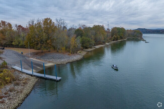 The Boat ramp at the Tennessee riverwalk park is where Bonny Oaks fishermen can put in.