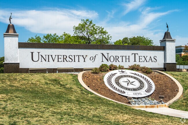 The University of North Texas is a public university with the fifth-largest enrollment in Texas.