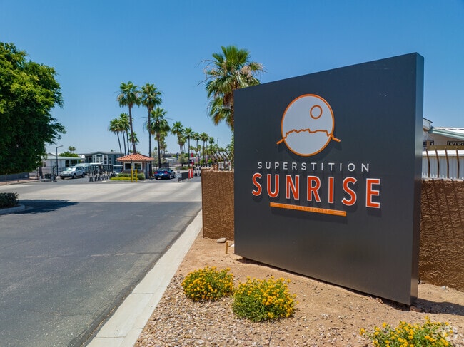 Superstition Sunrise is an RV resort that offers many  amenities and activities.