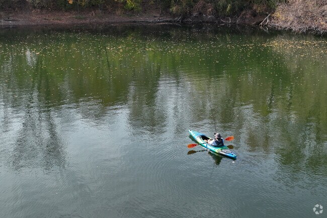 Some fishermen prefer using a kayak at Foster Arend Park.