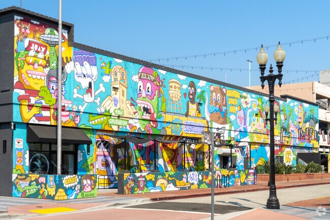 Local residents can find vibrant and colorful murals when heading to Downtown Santa Ana.