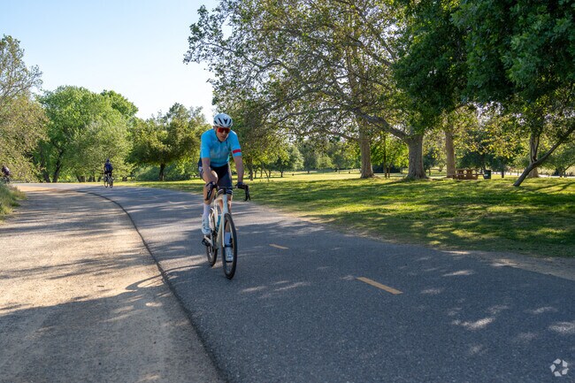 Enjoy a bike ride along the American River.
