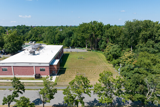 Students can develop their sporting skills on the fields at STEM Middle Academy.