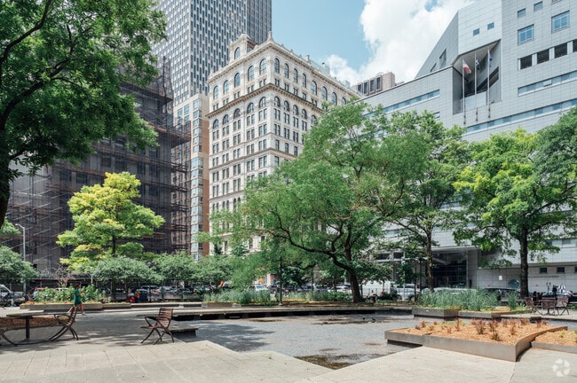 Collect Pond Park is located on Leonard Street in Civic Center.