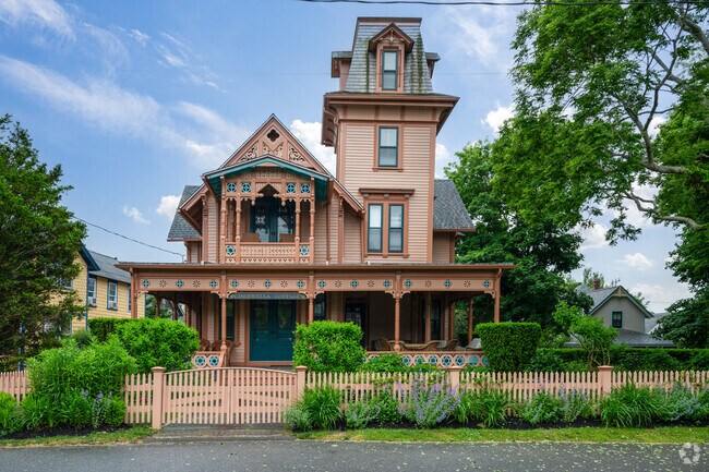 Incredible craftsmanship can be seen in this victorian Oak Bluffs home.