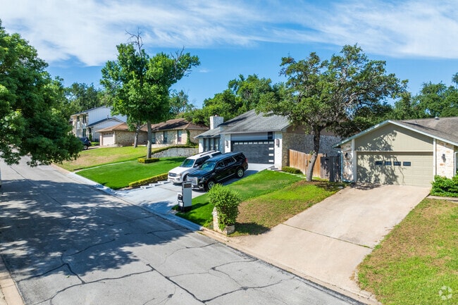 Stately single-family homes are common in West Lake Hills.