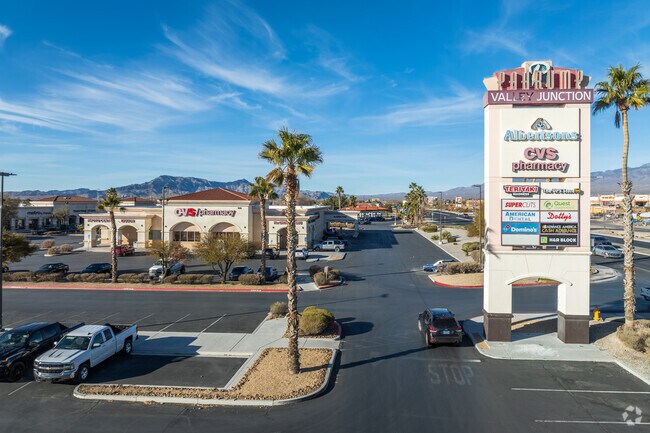 The shops at Pahrump Valley Junction include stores for everyday needs in Pahrump.