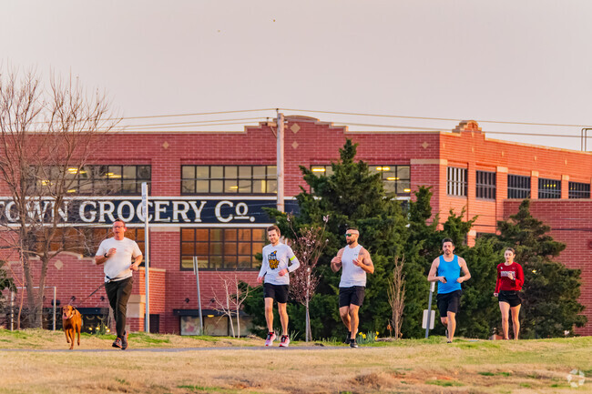 Locals enjoy jogging at Mitch Park.
