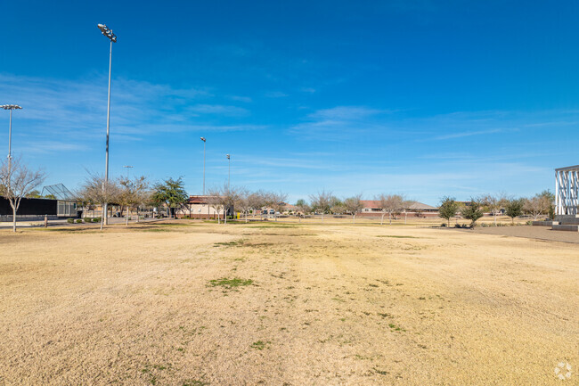 Run around the open field at Desert Oasis Elementary School in Surprise.