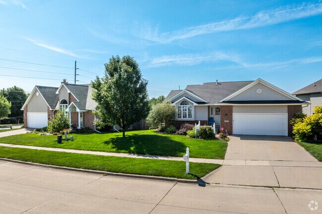 Newer ranch homes line the southern side of the Wetherby neighborhood.