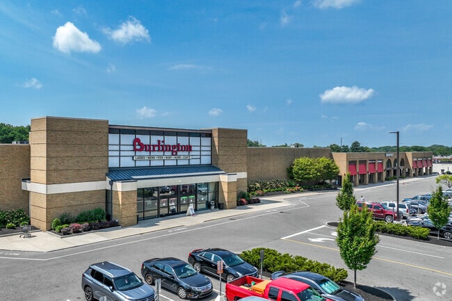 Burlington Coat Factory is located just across E. Main Street from the Olde Orchard neighborhood