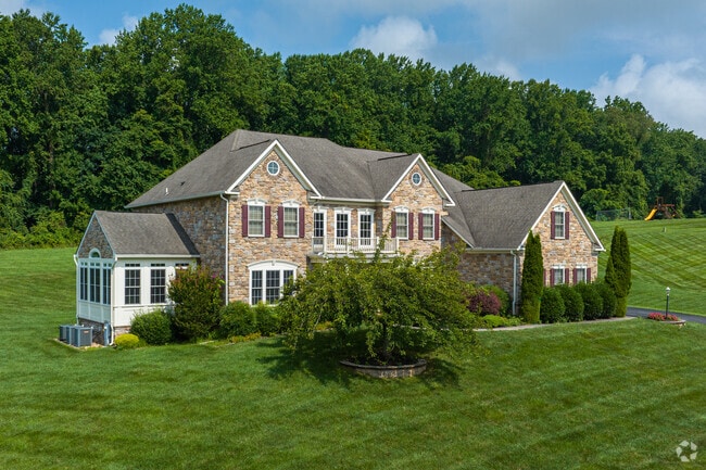 You'll find large traditional homes tucked away in Fallston.