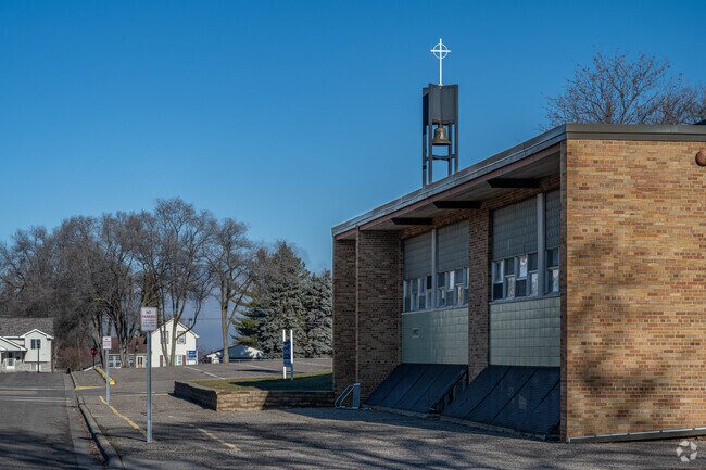Community of Saints Regional Catholic School is attached to a church.