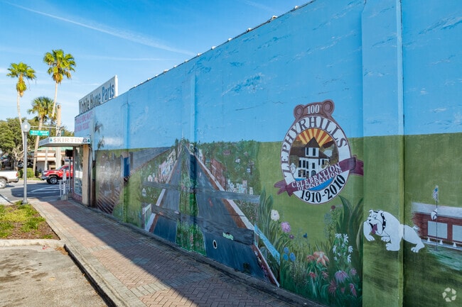 This Zephyrhills mural totes the city's centennial celebration back in 2010.