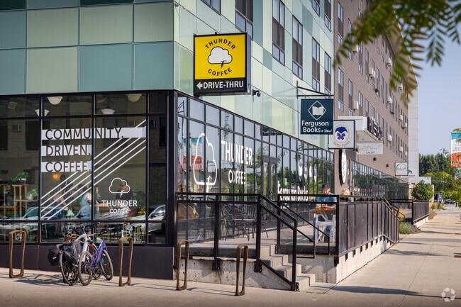 Thunder coffee is a local favorite place near Burger to hang out and have a latte.