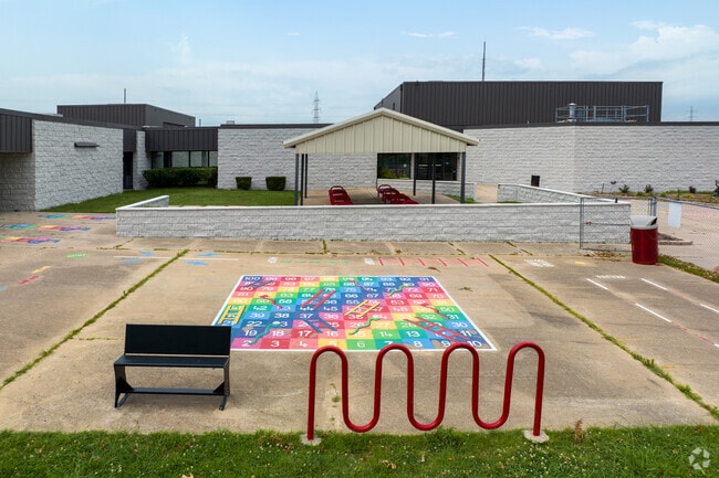 Roy Clark Elementary School has plenty of space for students to play during recess.
