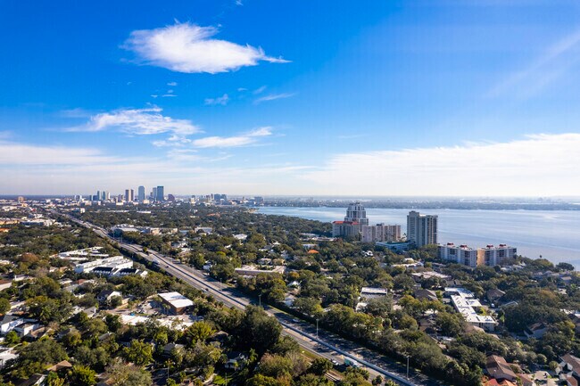 Aerial shot of the city of Palma Ceia.