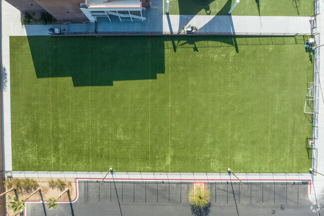 At Amplus Academy, students can participate in many sports clubs, like soccer,