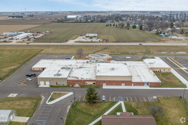 The rear of Fulton High/Middle School.