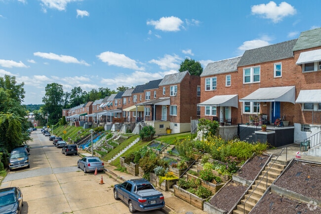 Glenham-Belford is home to slightly hilly terrain, with some homes built up with tall stairs.