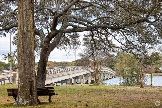 Granby Park faces Granby Street Bridge and offers a fishing pier for Belvedere residents.
