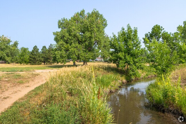 Pleasant Valley Lake Canal winds through Brown Farm.