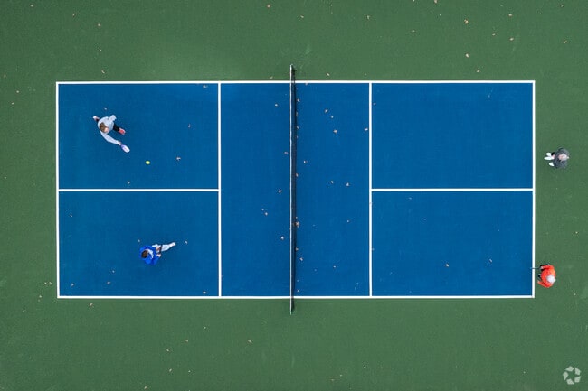 The pickleball courts at Crescent Hill Park near Brownsboro Village receive frequent use.