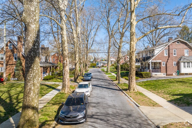 Tranquil, tree-lined streets help make Springmont a welcoming place to live.