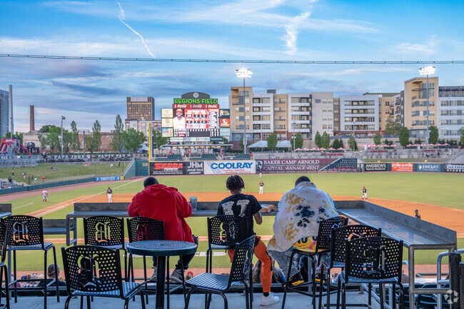 Drive a short distance to downtown Birmingham to watch a Barons game near Roosevelt.