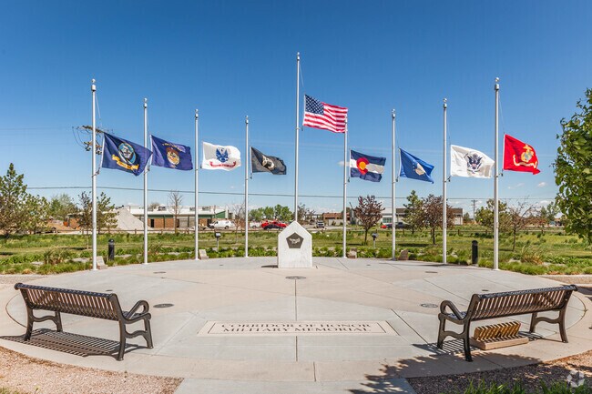 The Corridor of Honor Military Memorial in Bennett provides a space to reflect on service.