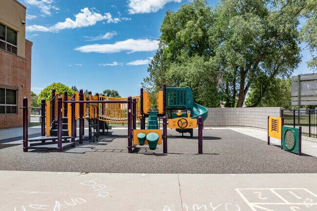 Riley Elementary School has a playground made for its younger students.