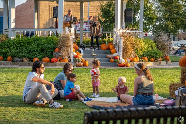 Families enjoy crisp fall days in Carrollton Highlands, gathering for seasonal events and community fun.