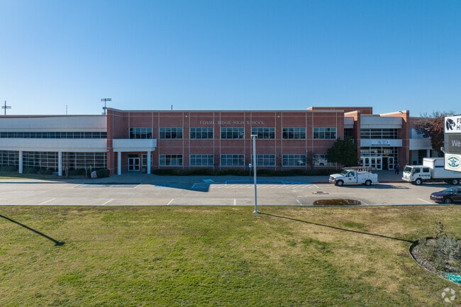 Fossil Ridge High School stands as an academic hub in Acadia Park, Ft. Worth.