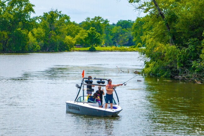 Ferson Creek Forest Preserve is a great place for boating activites.
