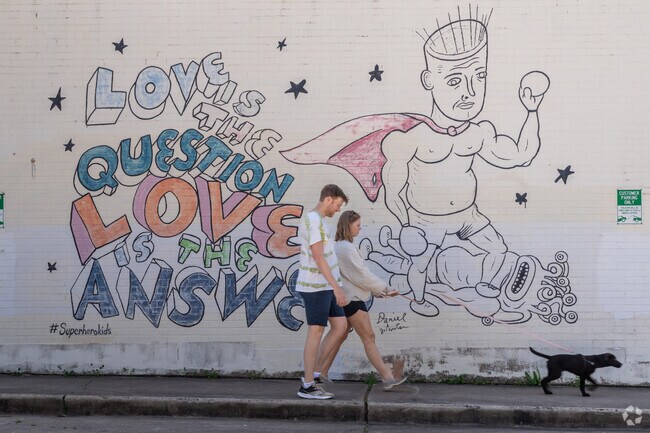 Old West Austin is home to several murals which can be found on street corners.